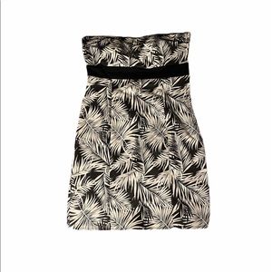 H&M Black & White Tube Strapless Dress. Size 8.